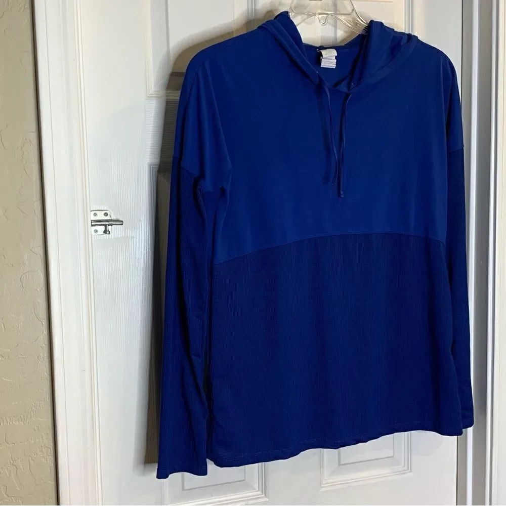 Fabletics Blue Hooded Pullover Size XL - Picture 4 of 9